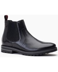 Base London - Cutler Waxy Chelsea Boots - Lyst