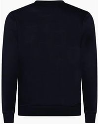 Fila - Jude Logo Print Crew Neck Ribbed Collar Sweatshirt - Lyst