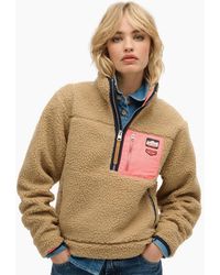 Superdry - Vintage Retro Half Zip Fleece - Lyst