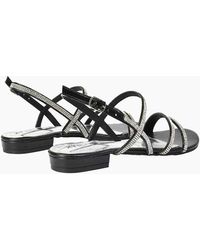 XY London - Ladies Orla Diamante Strappy Summer Flat Sandals - Lyst