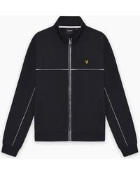 Lyle & Scott - Lyle & Scott Piped Full Zip Track Top Dark - Lyst