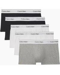 Calvin Klein - 5-Pack Modern Cotton Low-Rise Boxer Trunks - Lyst