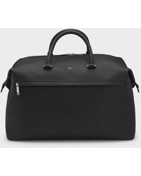 BOSS - Boss Ray Grainy Faux-Leather Holdall With Detachable Strap - Lyst