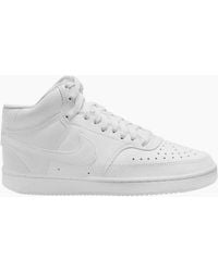 Nike - Ladies Court Vision Flat High Top Trainers - Lyst