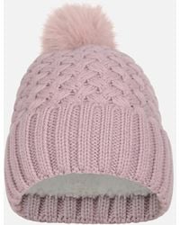 Mountain Warehouse - Ladies Lisbon Pom Pom Borg Lined Beanie - Lyst