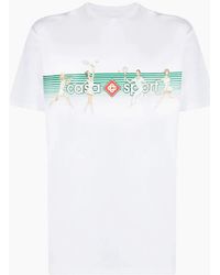 CASABLANCA - Playful Stripes Sport T-Shirt - Lyst
