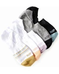 Rip Curl - Rip Curl Invisable Inner Silicon 5 Pack No Show Socks - Lyst