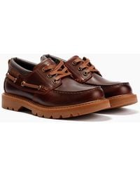 Caterpillar - Colorado Boat Lo Leather Dark Russet Lace-Up Shoes - Lyst