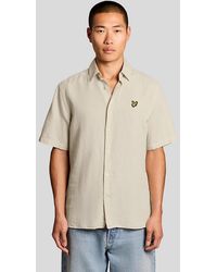 Lyle & Scott - Short Sleeve Linen Blend Shirt - Lyst