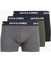 Jack & Jones - Jaclamp Solid Trunks 3 Pack Boxer Shorts - Lyst