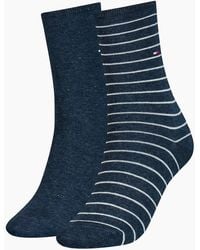 Tommy Hilfiger - 2 Pack Crew Stripe Socks - Lyst