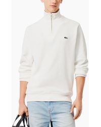 Lacoste - Sweatshirt High Neck Interlock Sweatshirt Cotton Sportswear Jumper - Lyst