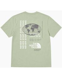 The North Face - T Shirt M Energy Globe Crew Neck Short Sleeve Cotton Tee - Lyst