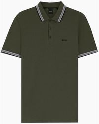 BOSS - Khaki Paddy Polo Shirt - Lyst