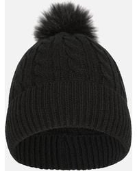 Mountain Warehouse - Ladies Pom Pom Faux Fur Lined Beanie - Lyst