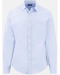 Fynch-Hatton - Essential Poplin Shirt New Breeze - Lyst