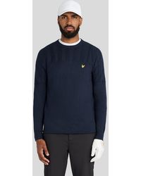 Lyle & Scott - Texture Block Crew Neck Jumper - Lyst
