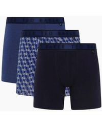 Ted Baker - 3-Pack Geo Print Boxer Briefs - Lyst