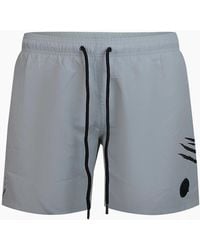 Philipp Plein - Plein Sport Ripstop Logo Medium Boardshort Swim Shorts - Lyst
