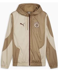 PUMA - Manchester City Pre Match Woven Jacket Adults - Lyst