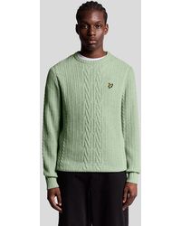 Lyle & Scott - Ribbed Cable Knit Jumper - Lyst