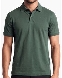 Emporio Armani - Micro Eagle All Over Slim Fit Forest Polo Shirt - Lyst
