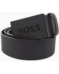 BOSS - Plaque-Buckle Belt - Lyst