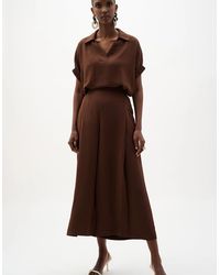 Joseph Ribkoff - Gauze Pull-On Culotte Pants With Pleats - Lyst