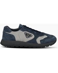 Prada - Prax 2.0 Re-Nylon & Suede Sneakers - Lyst