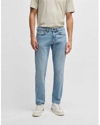 BOSS - Five Pocket Design Regular Fit Jeans - Lyst