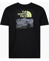 The North Face - M Digi Info Tech T Shirt Crew Neck Short Sleeve Cotton - Lyst