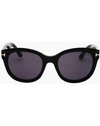 Tom Ford - Shiny Frame Smoke Lens Sunglasses - Lyst