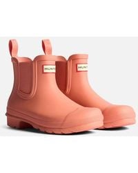 HUNTER - Original Chelsea Boot Rubber Terracotta Wellington Boots - Lyst