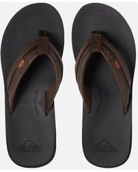 Quiksilver - Carver Squish Flip Flops - Lyst