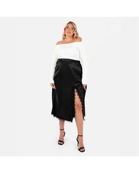 Lovedrobe - Pd Polka Dot Midi Skirt - Lyst