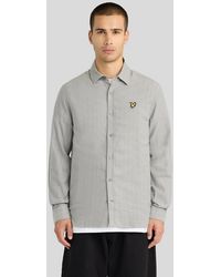 Lyle & Scott - Herringbone Flannel Shirt - Lyst
