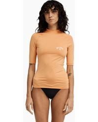 Billabong - Tropical Surf Short Sleeve Rash Vest - Lyst