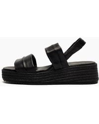 Hush Puppies - Rachel Leather Wedge Sandals - Lyst