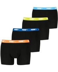 PUMA - 4-Pack Everyday Boxer Briefs, W/ Waistbands - Lyst