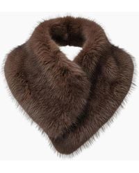 Nooki Design - Tamsin Faux Fur Collar Scarf - Lyst