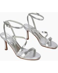 XY London - Ladies Sherry Metallic Strappy Stiletto Heel Sandals - Lyst