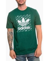 adidas - Monogram T Shirts Short Sleeve Summer Crew Neck Casual Cotton Tee - Lyst