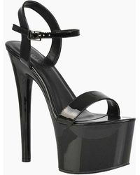 XY London - Ladies Matilda Patent Strappy Stiletto Heel High Heels - Lyst