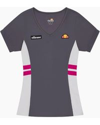 Ellesse - Lowery V-Neck Short Sleeve Jersey T-Shirt - Lyst