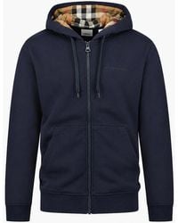 Burberry - Hove Check Hoodie - Lyst