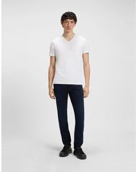 BOSS - Short Sleeve V Neck T-Shirt - Lyst
