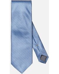 Eton - Three Colour Micro Print Silk Tie 75 Light - Lyst