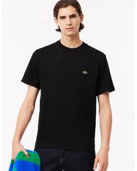 Lacoste - Cotton T-Shirt With Breast Pocket - Lyst