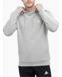 adidas - Essentials Fleece 3 Stripes Hoodie Regular Fit Long Sleeve Oth Hood - Lyst
