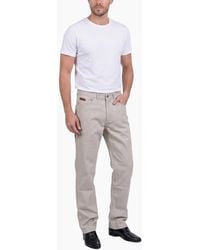 Farah - Classic Trousers Flat Cotton Twill - Lyst